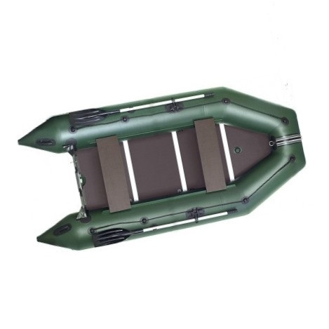 Лодка надувная моторная килевая Kolibri KM-300D бело-желтая