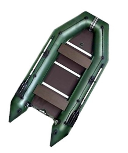 Лодка надувная моторная килевая Kolibri KM-300D бело-синяя