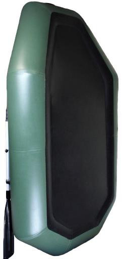 Лодка надувная гребная RING Thunder R-249LSKT F38, 950  плотность ПВХ, со слань-ковриком, светло-серая