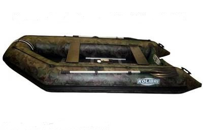 Лодка надувная моторная килевая Kolibri KM-300D камуфляж