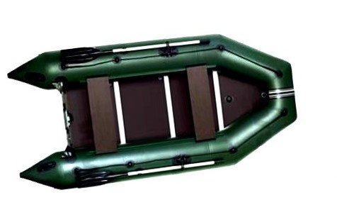 Лодка надувная моторная килевая Kolibri KM-330D бело-желтая