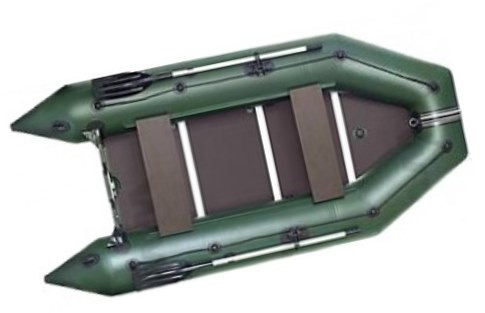 Лодка надувная моторная килевая Kolibri KM-360D бело-желтая