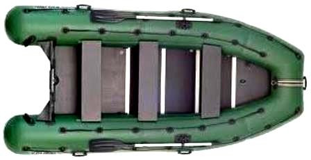 Лодка надувная моторная килевая Kolibri KM-400DSL камуфляж