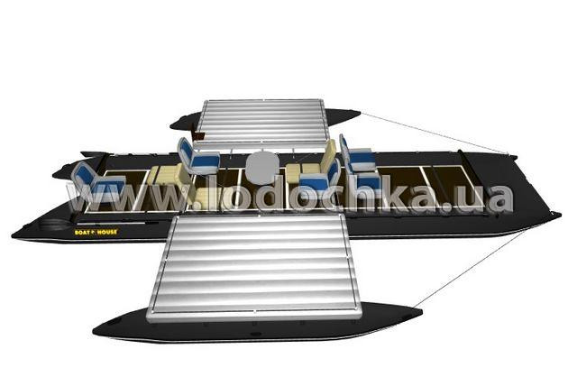 Квадромаран надувной Boathouse QUAD TRAVEL F