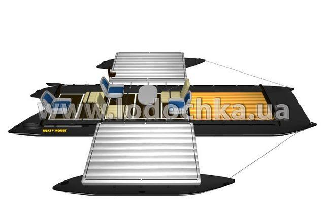Квадромаран надувной Boathouse QUAD TRAVEL T