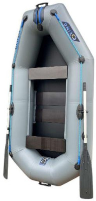 Лодка надувная гребная RING Thunder R-249LS F36, 950  плотность ПВХ, со слань-ковриком, тёмно-серая