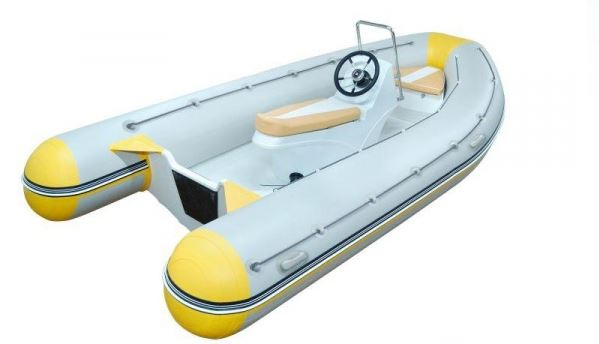 Лодка надувная моторная с жестким дном Kolibri RIB-400, комплектация СПОРТ