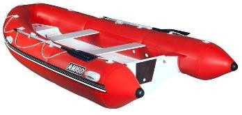 Лодка RIB надувная моторная AQUA - STORM AMIGO - 450 с жестким днищем из стеклопластика