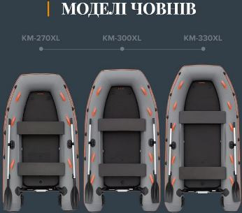 Лодка надувная моторная Kolibri КМ-330XL Explorer Лайт с Air-deck, (надувной коврик)