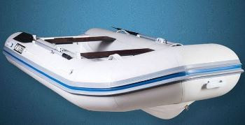 Лодка RIB надувная моторная AQUA - STORM AMIGO - 355 с жестким днищем из стеклопластика