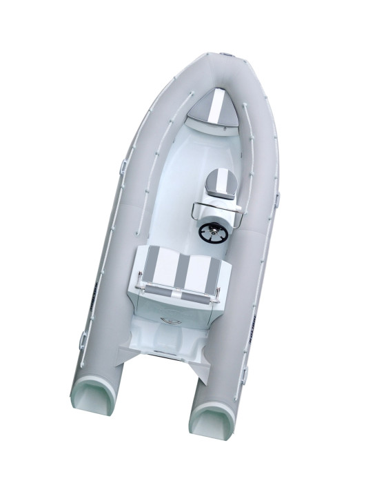 Лодка надувная моторная с жестким дном Kolibri RIB-450, комплектация СПОРТ
