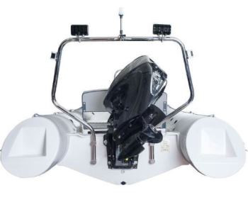 Лодка RIB надувная моторная AQUA - STORM AMIGO - 510 V с жестким днищем из стеклопластика
