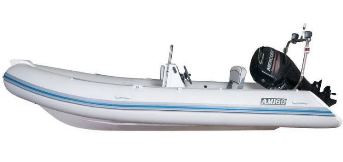 Лодка RIB надувная моторная AQUA - STORM AMIGO - 510 V с жестким днищем из стеклопластика