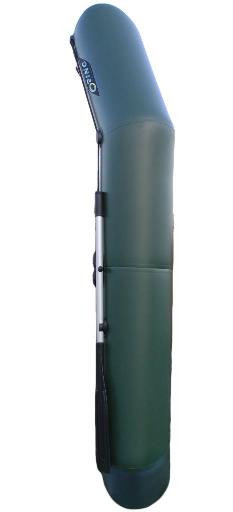 Лодка надувная гребная RING Thunder R-280LSKT F38, 950  плотность ПВХ, со слань-ковриком, зелёная