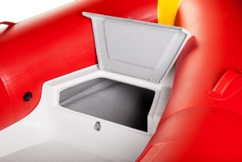 Лодка RIB надувная моторная AQUA - STORM AMIGO - 450 V с жестким днищем из стеклопластика