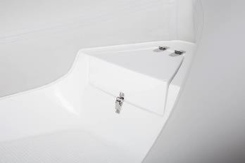 Лодка RIB надувная моторная AQUA - STORM AMIGO - 450 V с жестким днищем из стеклопластика