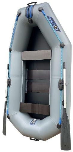 Лодка надувная гребная RING Thunder R-249LS F36, 950  плотность ПВХ, без слань-коврика, зелёная