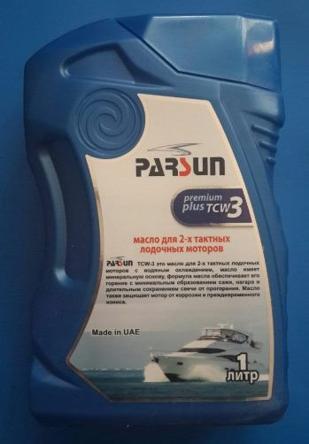 Масло для двухтактных двигателей Parsun TC-w3, Premium Plus, 1 литр