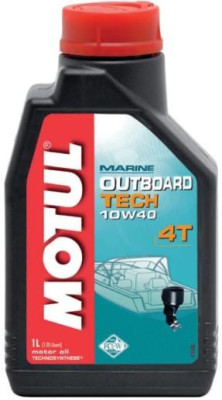 Масло для четырехтактных двигателей Motul Outboard Tech 4T 10w-40 FC-W, 1 л.