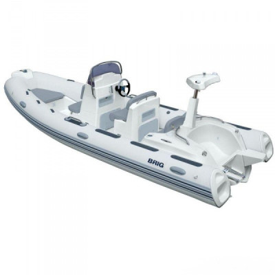 Лодка надувная моторная с пластиковым днищем BRIG RIB EAGLE E580L
