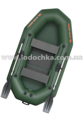 Лодка надувная гребная Kolibri K-250T бело-синяя