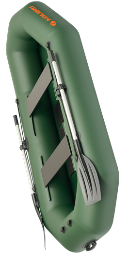 Лодка надувная гребная Kolibri K-270T бело-синяя