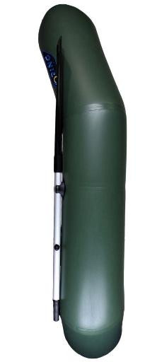 Лодка надувная гребная RING Thunder R-200L F32, 950 плотность ПВХ, без слань-коврика, зелёная