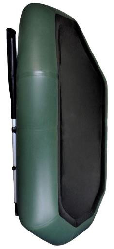 Лодка надувная гребная RING Thunder R-200L F32, 950 плотность ПВХ, без слань-коврика, зелёная