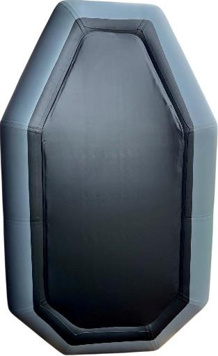 Лодка надувная гребная RING Thunder R-220LS F34, 950 плотность ПВХ, со слань-ковриком, тёмно-серая