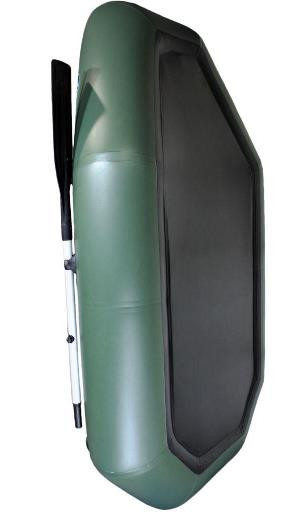 Лодка надувная гребная RING Thunder R-220LS F34, 950 плотность ПВХ, со слань-ковриком, тёмно-серая