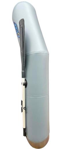 Лодка надувная гребная RING Thunder R-220LS F34, 950 плотность ПВХ, со слань-ковриком, светло-серая